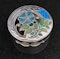 Sterling silver and hand painted enamel flower pieced pot/box - image 6