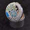 Sterling silver and hand painted enamel flower pieced pot/box - image 14