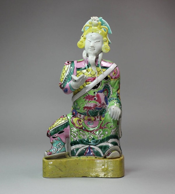 Chinese polychrome figure of Guandi, early 19th century - image 1