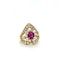 1.50 ct. Ruby & diamond cluster Ring - image 6