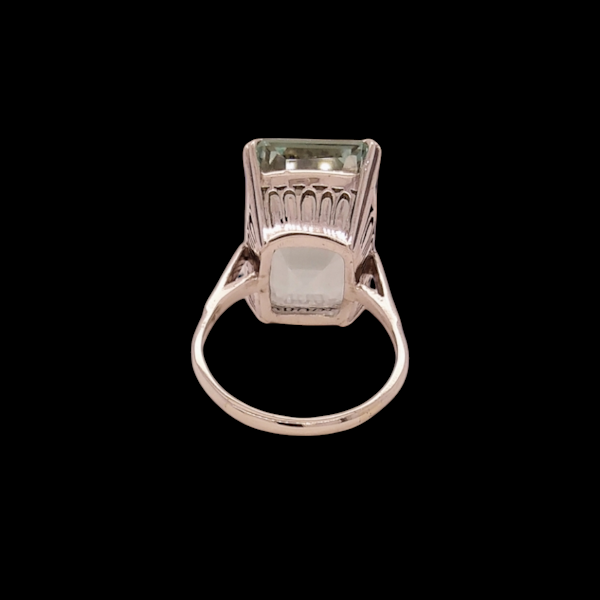 Aquamarine Egyptian Revival Ring. - image 4