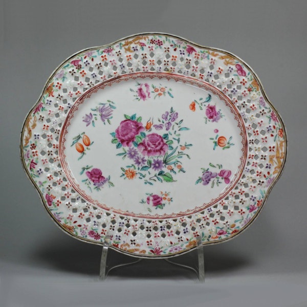 Chinese famille-rose reticulated dish, Qianlong (1736-95) - image 1