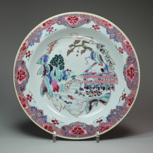 Chinese famille rose plate, Qianlong (1736-95) - image 1