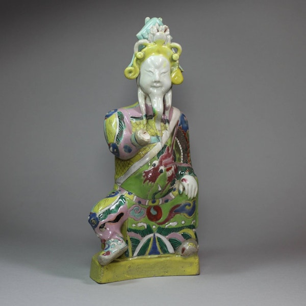 Chinese polychrome figure of Guandi, 19th century - image 1