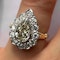 Pear Shaped Yellow Diamond Cluster Ring - SADDINGTONS STAND 375 - image 1