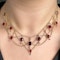 Almandine Diamond Mrs Newman Swag Necklace- SADDINGTONS STAND 375 - image 4