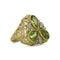 Vintage 18kt yellow gold peridot ring - image 2