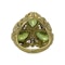 Vintage 18kt yellow gold peridot ring - image 3