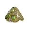 Vintage 18kt yellow gold peridot ring - image 4