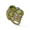 Vintage 18kt yellow gold peridot ring - image 5