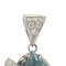 Platinum 14.39 carats half drop shaped Aquamarine pendant - image 6