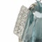 Platinum 14.39 carats half drop shaped Aquamarine pendant - image 5