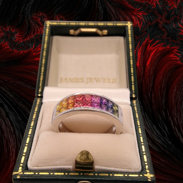 Rainbow Sapphire Ring. - image 1