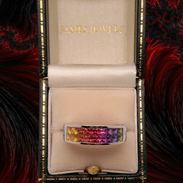 Rainbow Sapphire Ring. - image 2