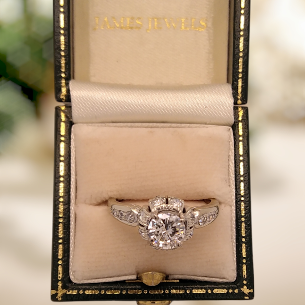 Deco PuffBall Diamond Ring - image 4