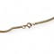 18kt gold snake chain necklace with emerald pendant - image 4