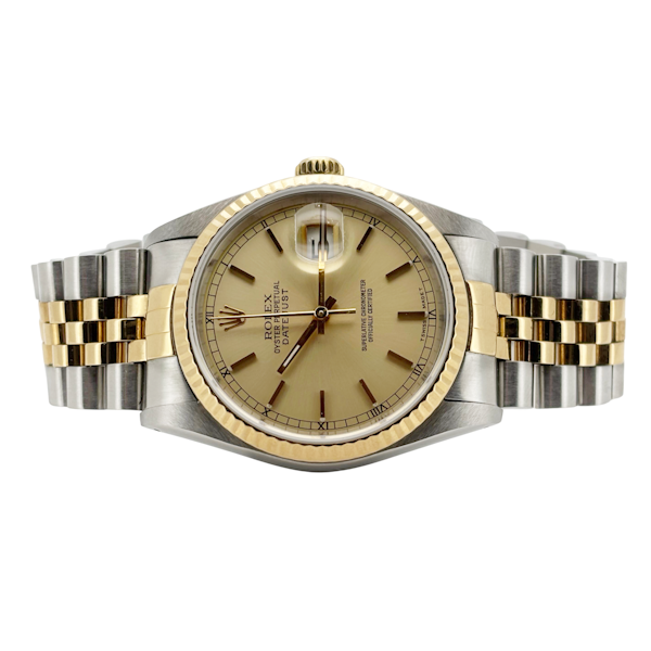 ROLEX DATEJUST 16233 CHAMPAGNE INDEX - image 4