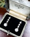 A fine pair of French (marked) Antique "Belle Epoque" Old European Cut 1.54 Carat, Diamond Drop Earrings, Circa 1890 - image 3