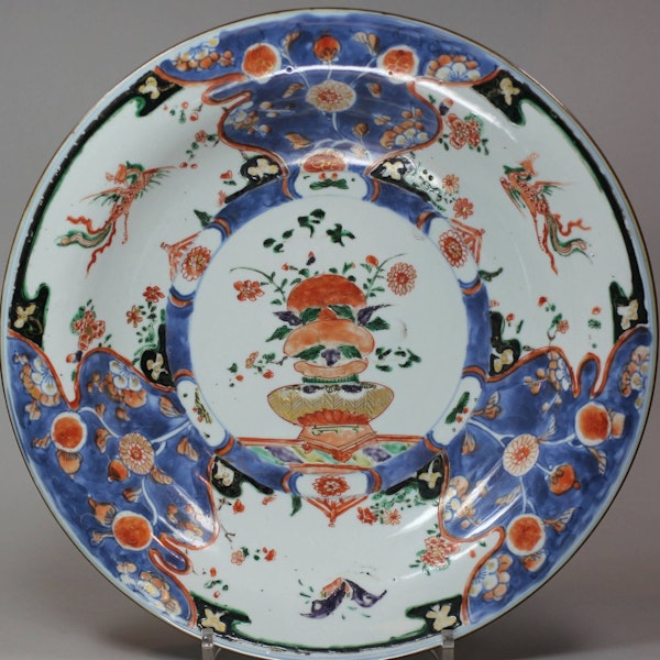 Chinese Verte Imari dish, Kangxi (1662-1722) - image 1