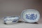 Pair of Chinese blue and white oval bowls, late Qianlong (1736-95) - image 1