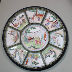 Chinese Canton Enamel Hors d'Oeuvre set, Qianlong (1736-95)