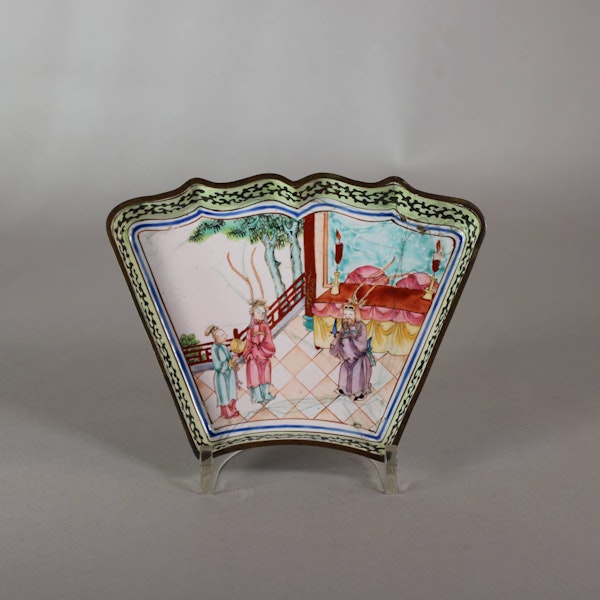 Chinese Canton Enamel Hors d'Oeuvre set, Qianlong (1736-95) - image 8