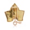 Cartier 18kt gold textured leaf brooch - image 4