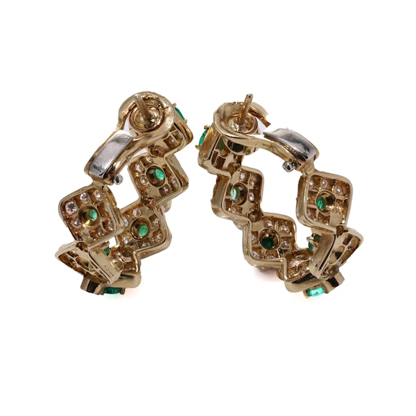 Vintage 18kt gold clip-on earrings, 1990s - image 8