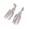 Platinum Art Deco Ruby and Diamond Chandelier Earrings - image 2