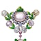 C.A. Giuliano 18kt gold and Enamel and Gem-Set Brooch - image 2