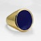 Chunky Lapis Signet Ring SADDINGTONS STAND 375 - image 3