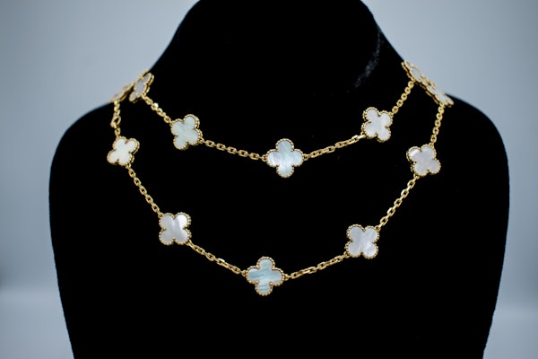 Vintage Alhambra long necklace, 20 motifs - image 2