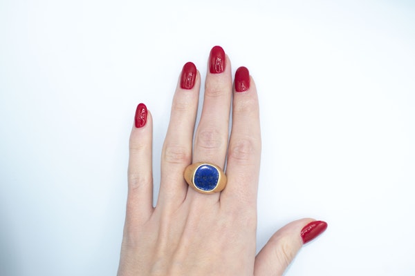 Lapis Lazuli Signet Ring - image 2