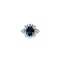 Natural Sapphire & Diamond Ring - image 1