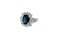 Natural Sapphire & Diamond Ring - image 3