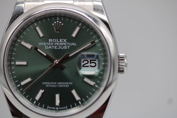 Rolex Datejust 36mm Mint Green 126200 Full Set 2024 - image 6