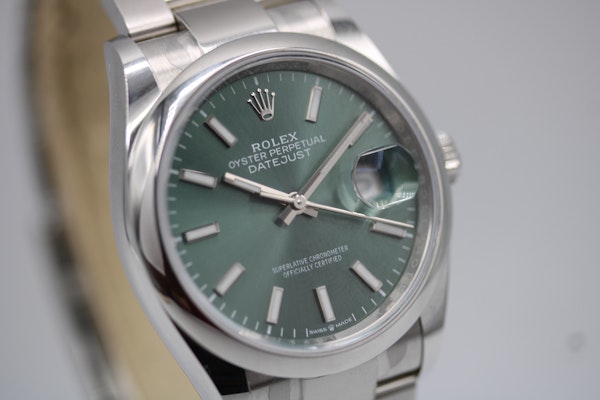 Rolex Datejust 36mm Mint Green 126200 Full Set 2024 - image 4