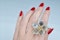 Diamond Flower Ring - image 3