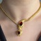 Victorian Gold & Garnet Snake Necklace SADDINGTONS JEWELLERY STAND 375 - image 5