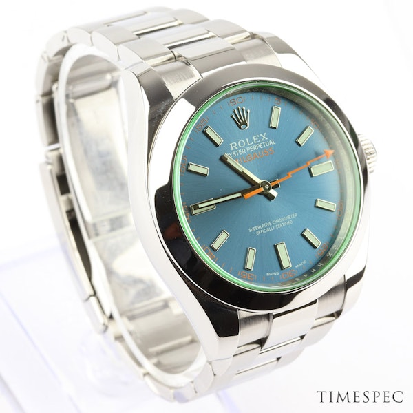 Rolex Milgauss | Ref 116400GV | Blue Dial | Steel | Year 2014 |  Box and Papers - image 3