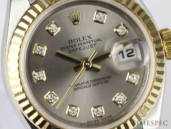 Rolex | Lady-Datejust | 26mm | Model 179173 | Steel and Yellow Gold | Diamond Dial | Box and Papers | Year 2011 - image 2