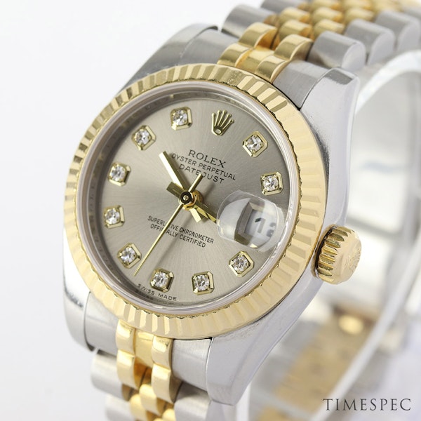 Rolex | Lady-Datejust | 26mm | Model 179173 | Steel and Yellow Gold | Diamond Dial | Box and Papers | Year 2011 - image 3