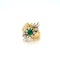 Vintage looking emerald and diamond ring - image 4