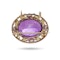 Victorian 18kt Gold Amethyst Brooch - image 3