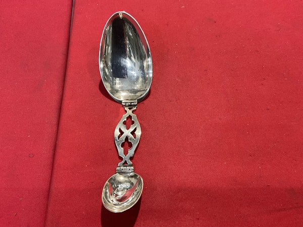 Antique Double Silver Medecine Spoon - image 4