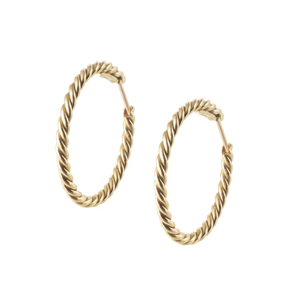 Cartier Gold Hoop Earrings c.1970s - image 2