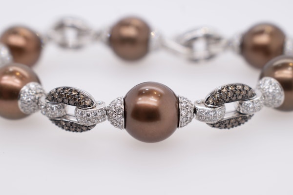 Pearl & Diamond Bracelet - image 2