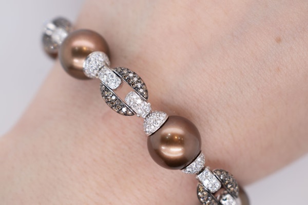 Pearl & Diamond Bracelet - image 3