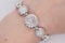 Diamond Circle Link Bracelet - image 1