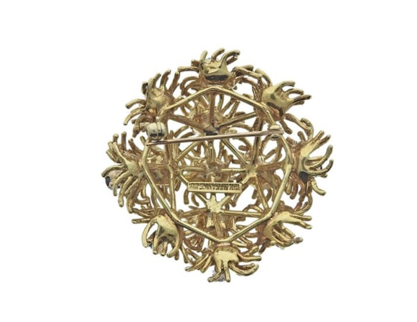 Tiffany & Co 18k Gemstone Brooch - image 2